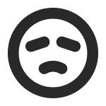 Disappointed Face SVG Icon